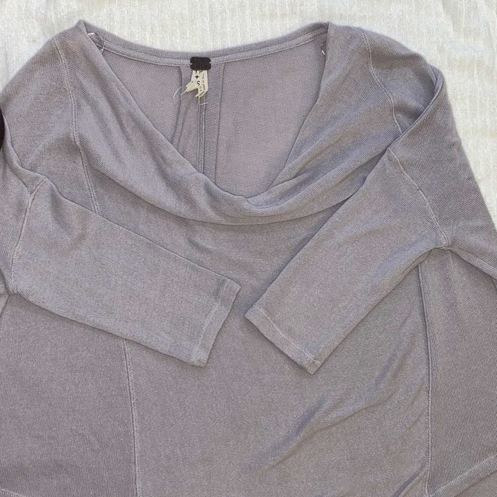 Free people cotton blend knit pullover lightweight sweater - Picture 6 of 6